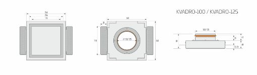 Ventilatsiooniplafoon kips Ergovent Kvadro 100mm pilt