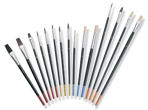 Pintslite komplekt 1/2, 1/4, 1, 2, 3, 4, 5, 8mm 15tk pilt