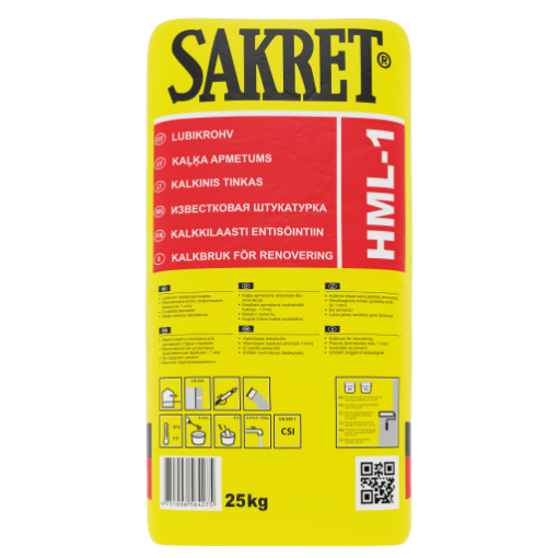 Lubikrohv fiibrita 1mm Sakret Hml1 25kg pilt