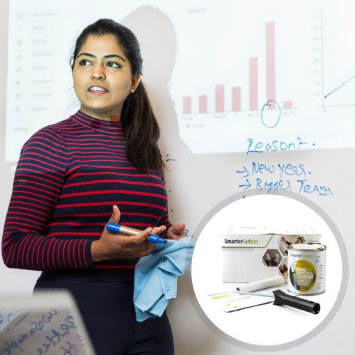 Tahvli- ja projektorivärv Smart 18m² valge pilt