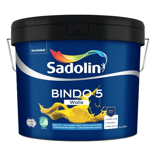 Seinavärv Sadolin Bindo 5 valge BW 9l pilt