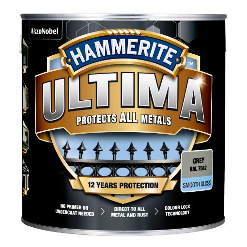 Metallivärv Hammerite Ultima Smooth grey 2,2l pilt