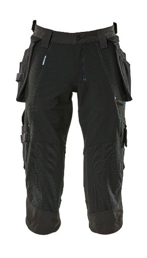 Püksid Mascot Advanced 3/4 kevlar põlv stretch must C52 pilt