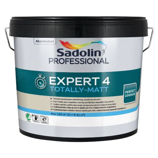 Seinavärv Sadolin Expert 4 valge BW 10l pilt