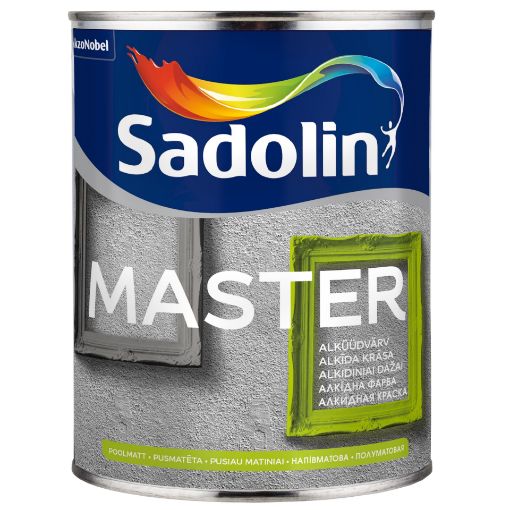 Universaalvärv Sadolin Master 30 valge BW 1l pilt