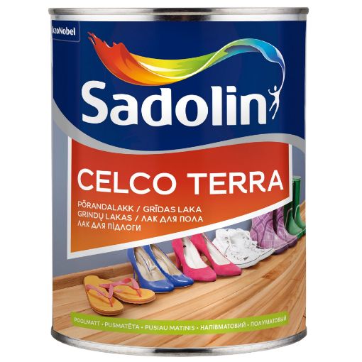 Põrandalakk Sadolin Celco Terra poolmatt 1l pilt
