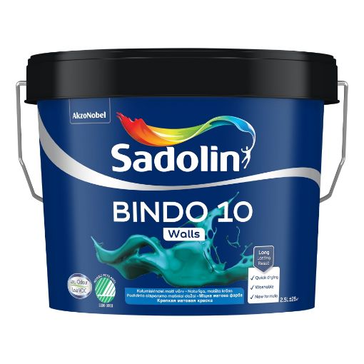 Seinavärv Sadolin Bindo 10 valge BW 2,5l pilt