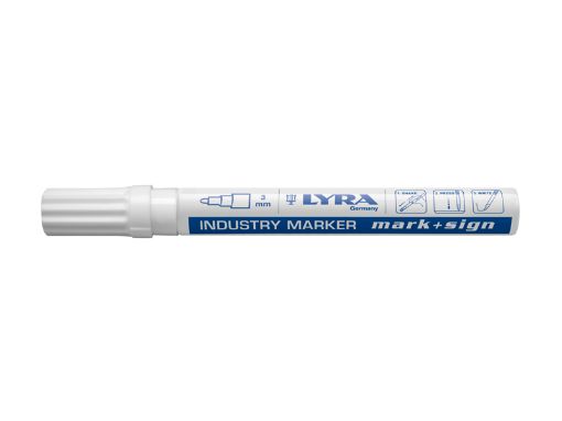 Marker Lyra ümar ots valge 3mm pilt