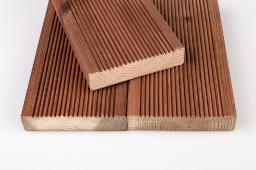 Terrassilaud 28x145x6000 klassik pruun pilt