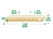 Noatera murtav TiN l18mm 10tk pilt