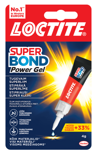 Kiirliim Loctite SuperBond Power Gel 4g pilt