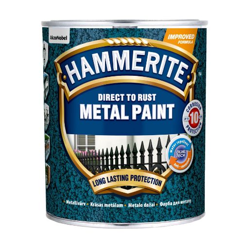 Metallivärv Hammerite Hammered black 0,75l pilt