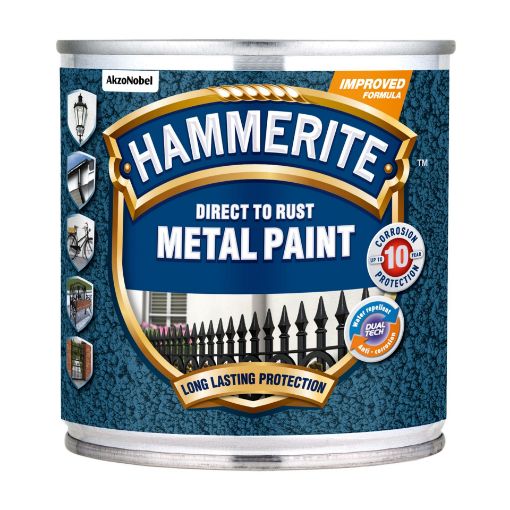 Metallivärv Hammerite Hammered black 0,25l pilt