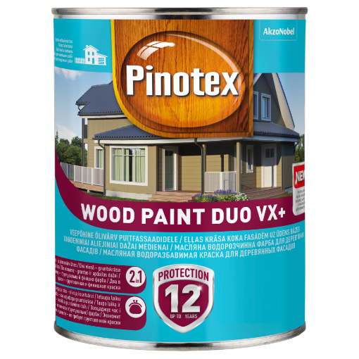 Puitfassaadivärv Pinotex Wood Paint Duo VX+ värvitu BC 0,94l pilt