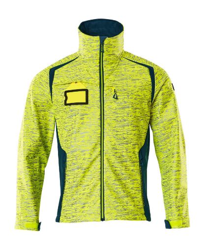 Softshell jope Mascot kõrgnähtav muster kollane/petrooleum L pilt