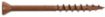 Terrassikruvi 4,2x57/26 nanokate C4 pruun 250tk pilt