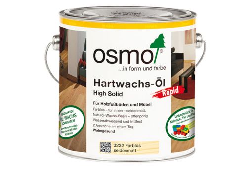 Õlivaha puitpõrandatele Osmo 3262 kiire värvitu matt 2,5l pilt