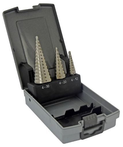 Astmeliste puuride komplekt HSS, 3 osa 4-12/4-20/4-30mm pilt