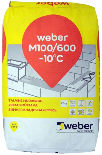Müürisegu Weber M100/600 25kg talvine pilt
