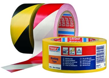 Kuva Ohuteip Tesa 50mmx33m kollane/must andmed Ohuteip Tesa 50mmx33m kollane/must pilt