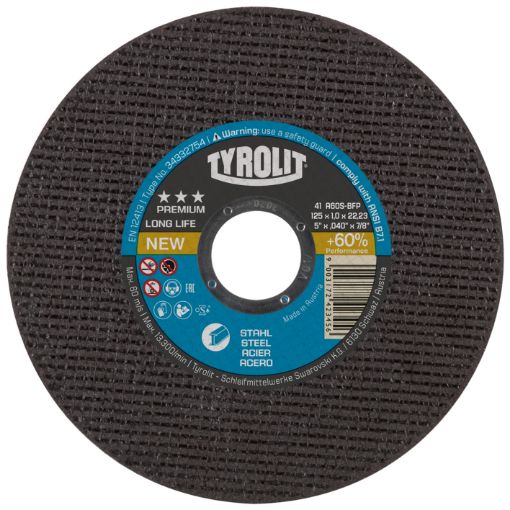 Lõikeketas Tyrolit 125x1,0x22,23 pilt