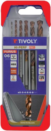 Metallipuuride komplekt Clipster HSS Pro ø2-8mm, 6 puuri pilt