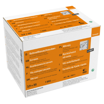 Kuva Kipsikruvi Fermacell 3,9x30mm 1000tk andmed Kipsikruvi Fermacell 3,9x30mm 1000tk pilt