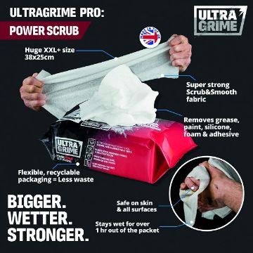 Kuva Puhastuslapid Ultragrime Pro power scrub 80tk andmed Puhastuslapid Ultragrime Pro power scrub 80tk pilt
