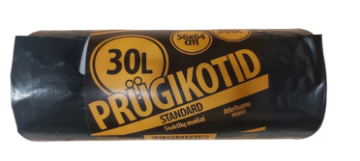 Kuva Prügikott 30l 15tk/rl must andmed Prügikott 30l 15tk/rl must pilt