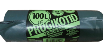 Kuva Prügikott Extra 100l 5tk/rl roheline/sinine andmed Prügikott Extra 100l 5tk/rl roheline/sinine pilt
