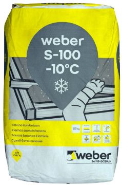 Kuva Kuivbetoon Weber S100 25kg talvine andmed Kuivbetoon Weber S100 25kg talvine pilt