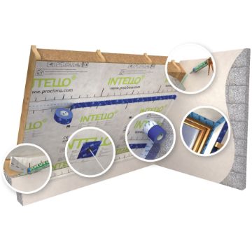 Kuva Auru- ja õhutõke Pro Clima Intello Plus 1,5x50m andmed Auru- ja õhutõke Pro Clima Intello Plus 1,5x50m pilt