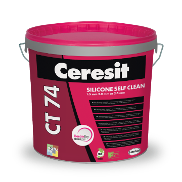 Kuva Silikoonkrohv Ceresit CT74 1,5mm 25kg värvitu andmed Silikoonkrohv Ceresit CT74 1,5mm 25kg värvitu pilt
