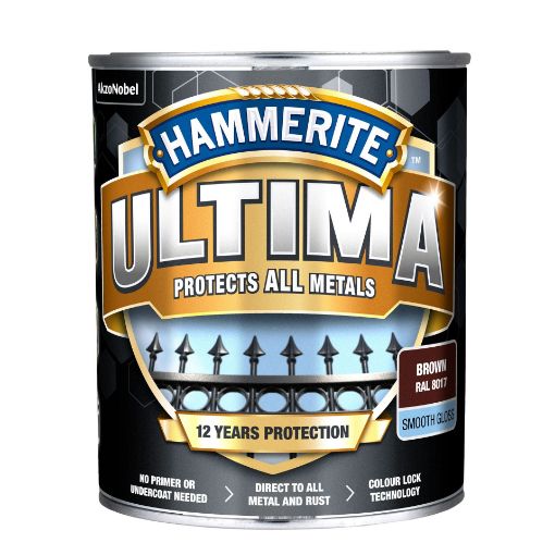 Metallivärv Hammerite Ultima Smooth brown 0,7l pilt