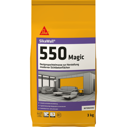 Viimistluskrohv SikaWall-550 Magic 3kg pilt
