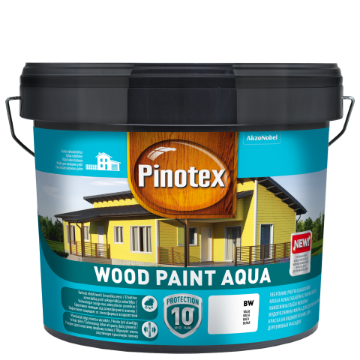 Kuva Puitfassaadivärv Pinotex Wood Paint Aqua valge BW 9l andmed Puitfassaadivärv Pinotex Wood Paint Aqua valge BW 9l pilt