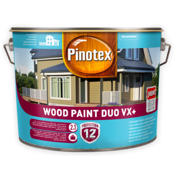 Kuva Puitfassaadivärv Pinotex Wood Paint Duo VX+ värvitu BC 9,4l andmed Puitfassaadivärv Pinotex Wood Paint Duo VX+ värvitu BC 9,4l pilt