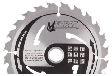 Kuva Saeketas Makita 165x20x2,00mm T24 15° (Risti-piki) andmed Saeketas Makita 165x20x2,00mm T24 15° (Risti-piki) pilt