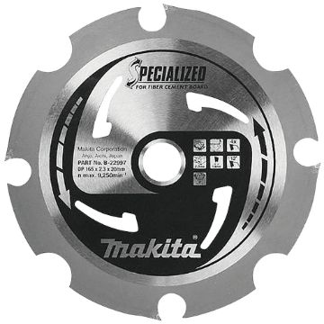 Kuva Saeketas Makita 165x20x2,30mm T4 (Tsementplaat) B-22997 andmed Saeketas Makita 165x20x2,30mm T4 (Tsementplaat) B-22997 pilt