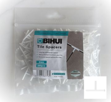 Kuva Levelize T-rist 2mm 250tk/pk andmed Levelize T-rist 2mm 250tk/pk pilt