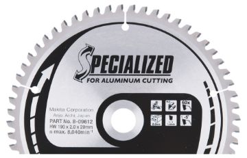 Kuva Saeketas Makita 190x20x2,00mm T60 (Alumiinium) B-09612 andmed Saeketas Makita 190x20x2,00mm T60 (Alumiinium) B-09612 pilt