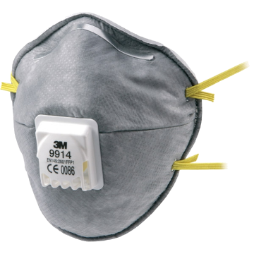 Kuva Tolmumask 3M FFP1 klapiga 9914 + org.aurud andmed Tolmumask 3M FFP1 klapiga 9914 + org.aurud pilt