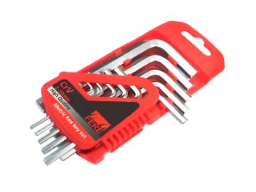 Kuva Kuuskantvõtmed komplekt CrV 1,5-10mm 9tk andmed Kuuskantvõtmed komplekt CrV 1,5-10mm 9tk pilt