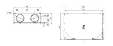 Kuva Ventilatsiooniseade Airobot L5 andmed Ventilatsiooniseade Airobot L5 pilt