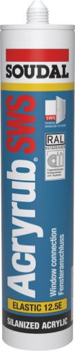 Akrüülhermeetik Soudal SWS 310ml valge pilt
