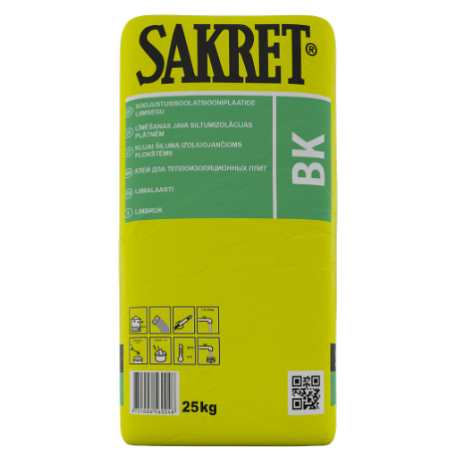 Liimsegu Sakret Bk 25kg pilt