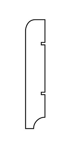 Puitliist põrand 16x90 pr.3 RAL9010 pilt