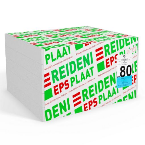Soojustusplaat EPS-80 100x1200x1000 6m²/pk pilt