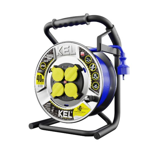 Kaablitrummel Plastrol Heavy Line H07BQ-F 3G2,5 16A IP44 40m pilt