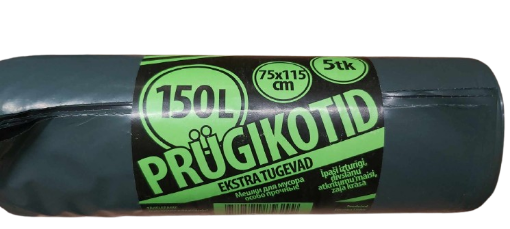 Prügikott Extra 150l 5tk/rl roheline pilt